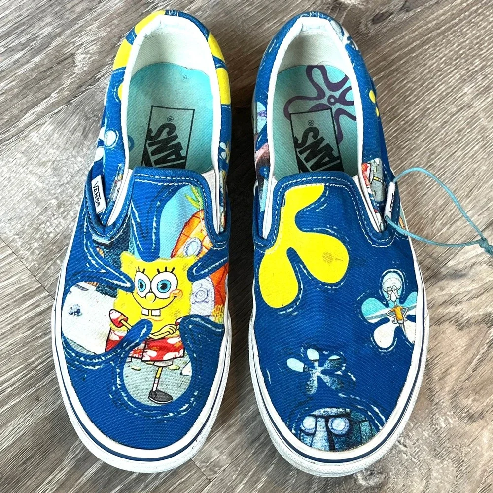 Vans x Sponge Bob Squarepants AlohaBob Blue Tropical Womens 5.5 Mens 4 EU 35‎